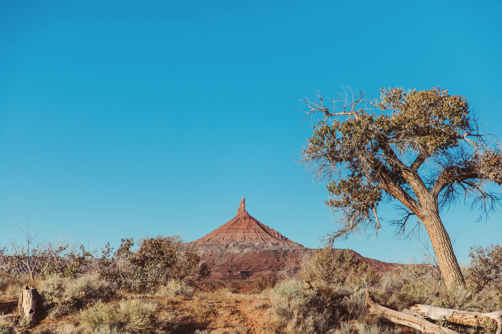 mountain in desert