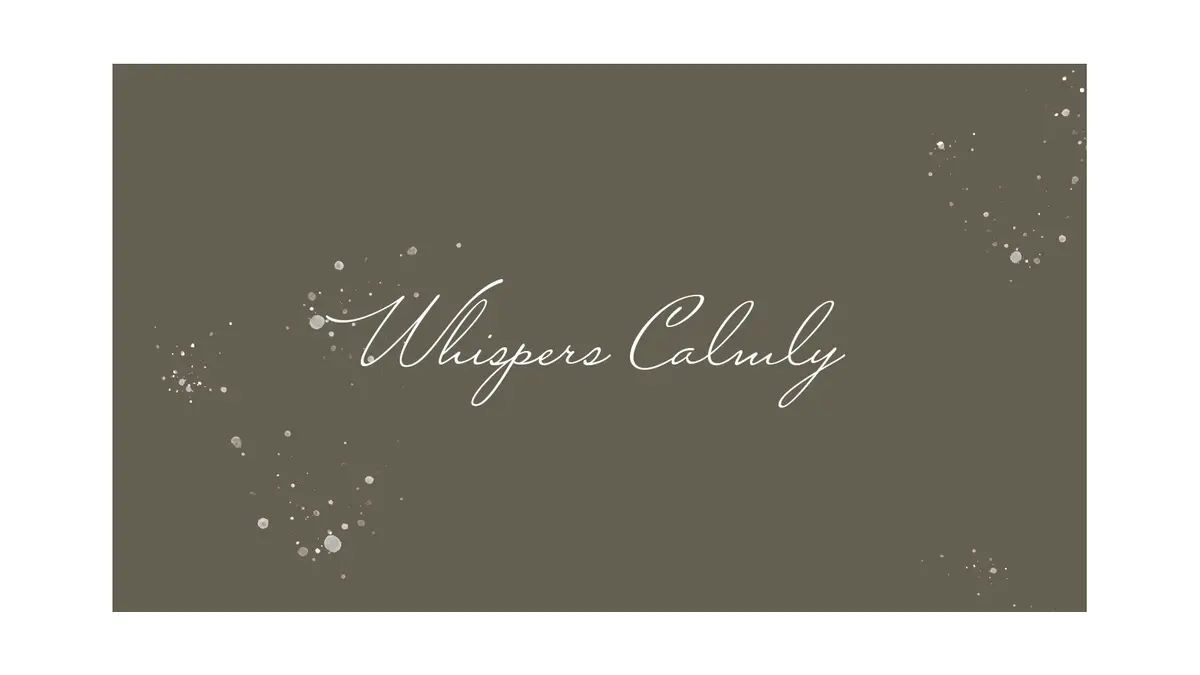 Cloud Dancer doesn't yell, it whispers calmly.