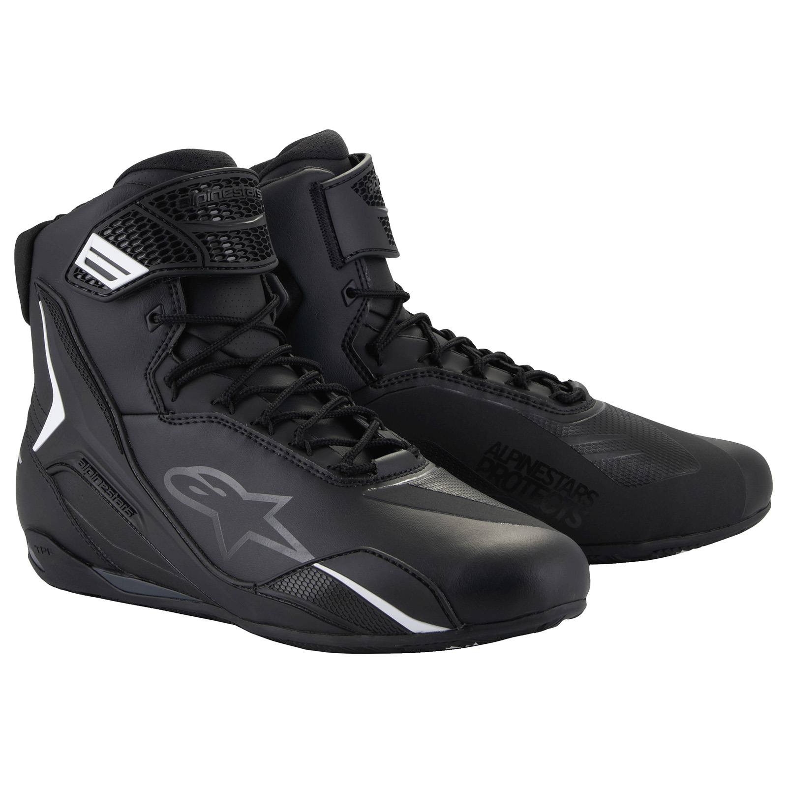 Milwaukee Leather Women's Waterproof Motorcycle Boots - Black Lace-Up With Side Zipper - Size 7 - View #6