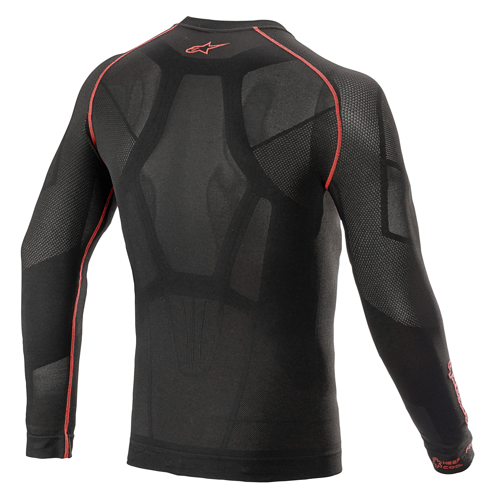 バイクウェア・装備 alpine sters ZX Evo V3 Top - Long Sleeve - Black AUTO Base Layers