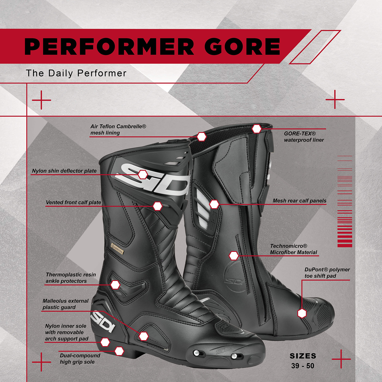Sidi Performer Gore Boot - Helmet House