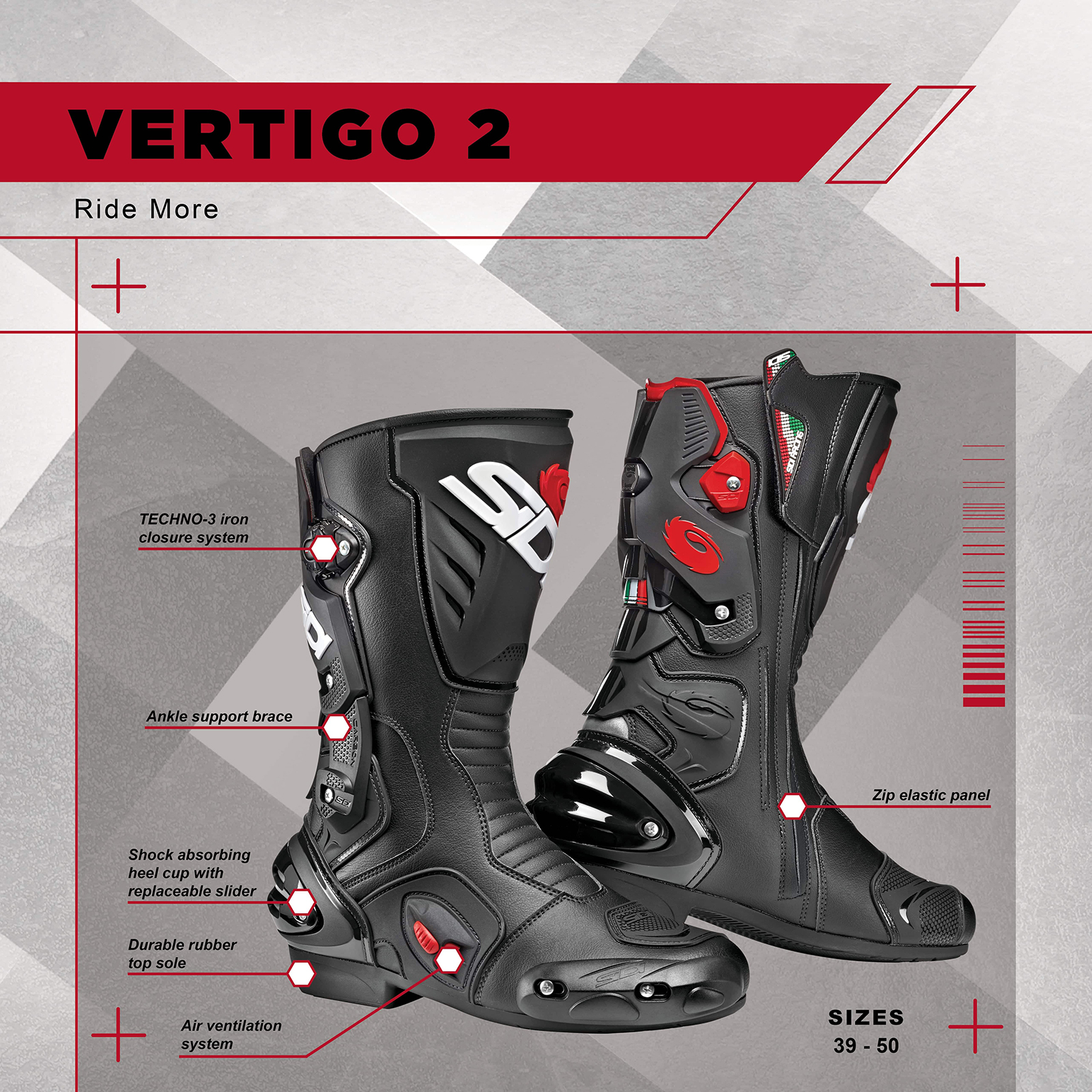 Outletmoto Eu Sidi Vertigo Motorcycle Boots Boots J&s Botas De