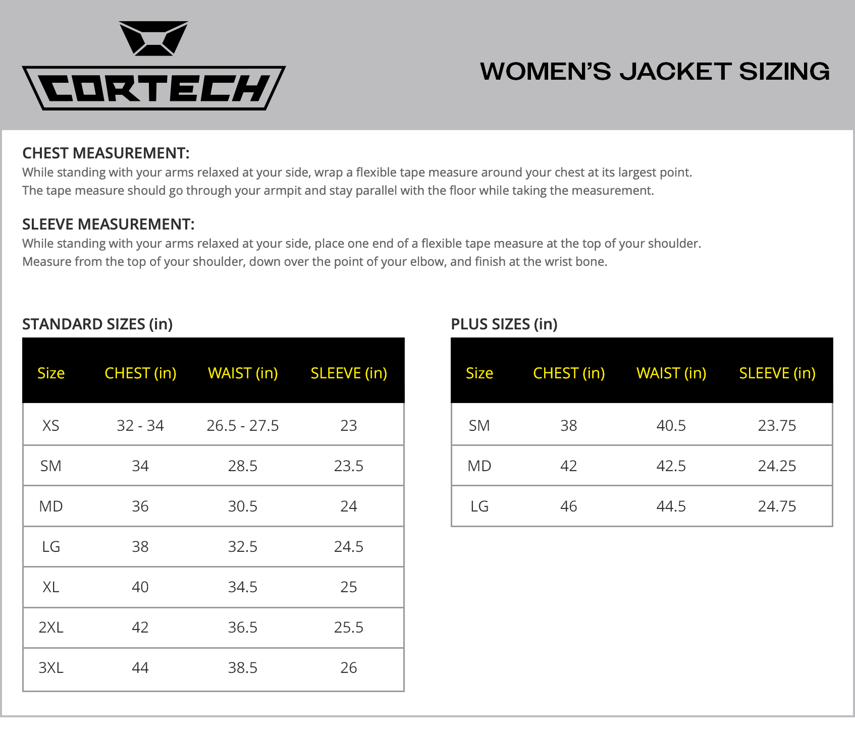 cortech-hoyden-ladies-motorcycle-leather-jacket-size-chart