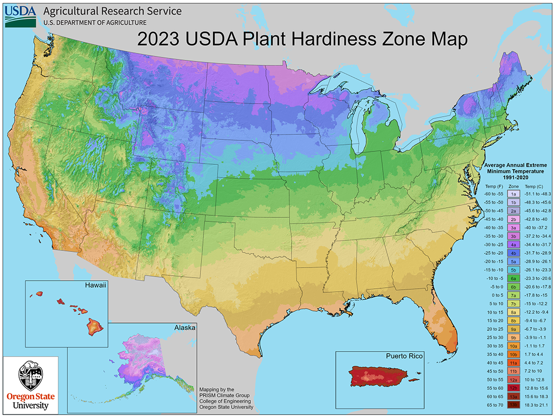 USDA Zone Map
